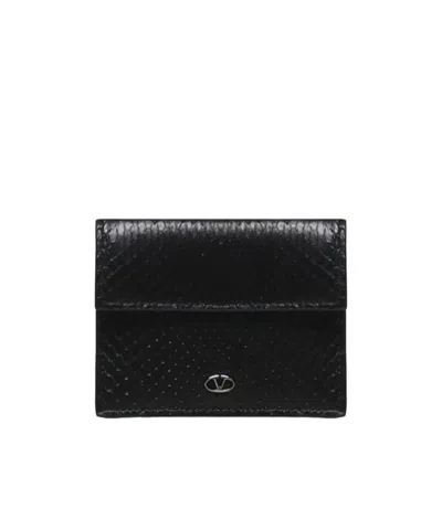 VALENTINO GARAVANI VALENTINO LOGO PLAQUE FOLDOVER TOP CARD HOLDER