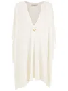 Valentino Logo-plaque Knitted Poncho
