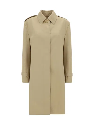 Valentino Logo Plaque Long In Beige
