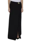 VALENTINO VALENTINO LOGO PLAQUE MAXI SKIRT