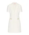 Valentino Logo-plaque Minidress In White