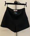 Valentino Logo-plaque Shorts In Black