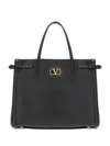 Valentino Logo-plaque Tote Bag In Black