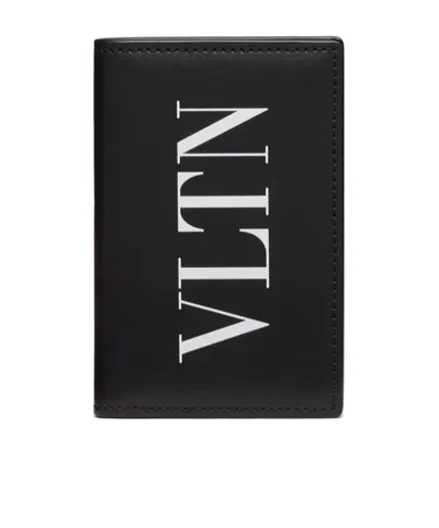 Valentino Garavani Logo-print Bi-fold Cardholder In Black