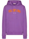 Valentino Logo-print Cotton Hoodie In Purple