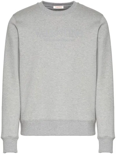 Valentino Vlogo Sweatshirt In White