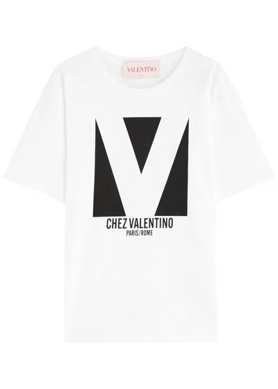 VALENTINO VALENTINO LOGO-PRINT COTTON T-SHIRT
