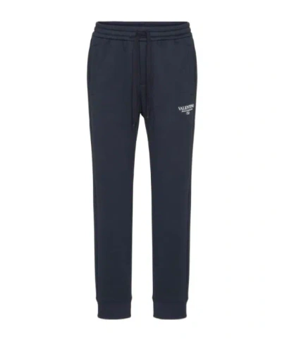 Valentino Logo-print Drawstring Track Pants In Black