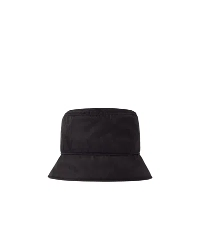 Valentino Garavani Logo-print Dropped-brim Bucket Hat In Black