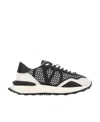 Valentino Sneakers Mesh Panel Rubber Sole In White