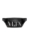 Valentino Garavani Banana Bag In Printed Logo In Black