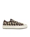 Valentino Toile Iconographe One Stud Xl Sneakers In White