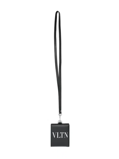 Valentino Garavani Portemonnaie Mit Trageband In Black