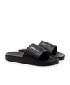 Valentino Garavani Man Sandals Black Size 7 Textile Fibers In Black