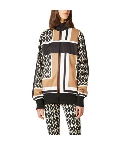Valentino Logo-print Panelled Jacket In Black