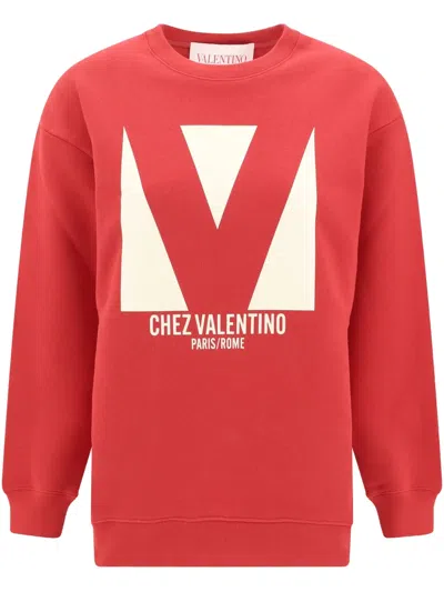 Valentino Garavani Sweatshirts In Red