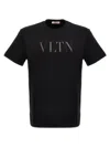 VALENTINO VALENTINO LOGO PRINT T-SHIRT BLACK