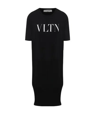 Valentino Logo-print T-shirt In Black