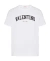 Valentino Cotton Crew Neck T-shirt With Graphic Print In White