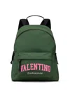 Valentino Logo-print Top-handle Backpack In Green