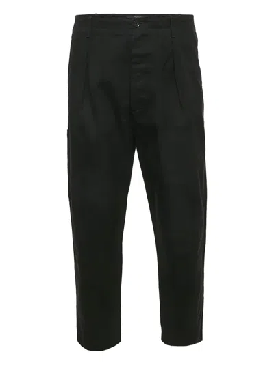 Pre-owned Valentino Logo-print Trousers In Black