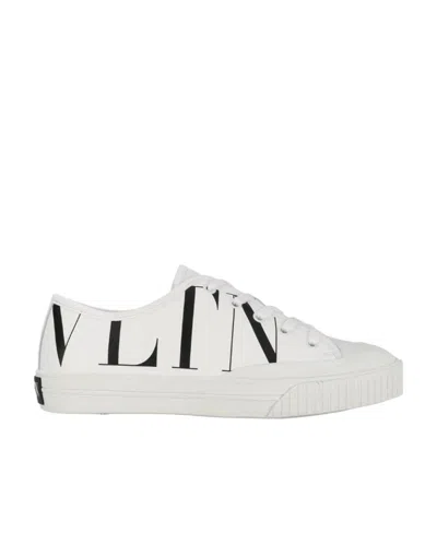 Valentino Garavani Logo Printed Casual Sneakers In White