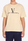 Valentino Garavani  Cotton T-shirt With Made In  Print In Brown