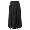 Valentino Midi Skirt In Active Gabardine In Black