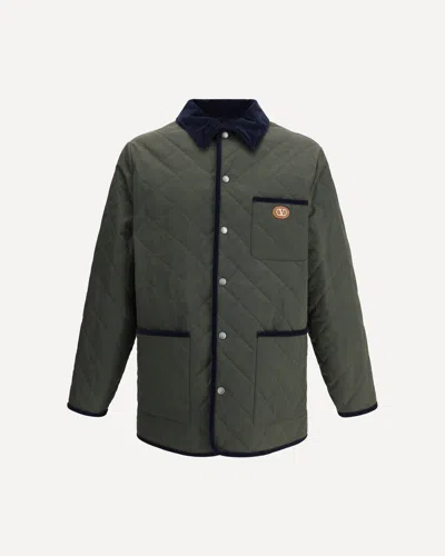 VALENTINO LOGO QUILTED JACKET