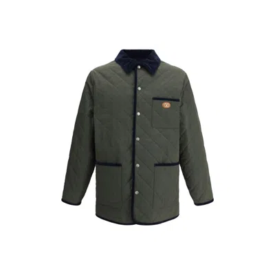 VALENTINO LOGO QUILTED JACKET