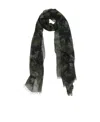 Valentino Logo Scarf In Neutral