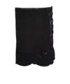 Valentino Logo Scarf In Black