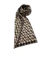 Valentino Logo Scarf In Multicolor