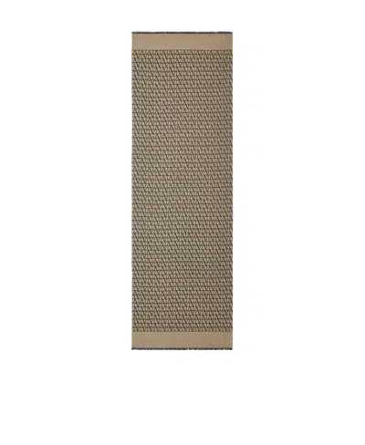 Valentino Logo Scarf In Nude
