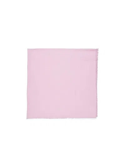Valentino Toile Iconographe Frayed Edge Shawl In Pink