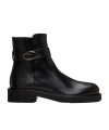 Valentino Logo Short Boots In Black