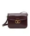 Valentino Garavani 9to5 Leather Shoulder Bag With Vlogo Signature Closure In Black