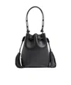 Valentino Logo Shoulder Bag In Black