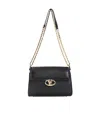 Valentino Vlogo The Bold Leather Medium Bag In Black