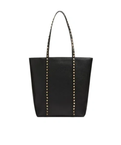 Valentino Garavani Logo Shoulder Bag In Black