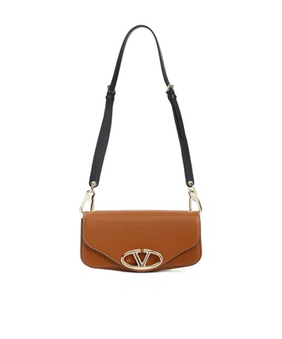 VALENTINO GARAVANI VALENTINO LOGO PLAQUE FOLDOVER TOP SHOULDER BAG