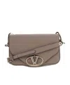 Valentino Vlogo Signature Messenger Bag In Gray