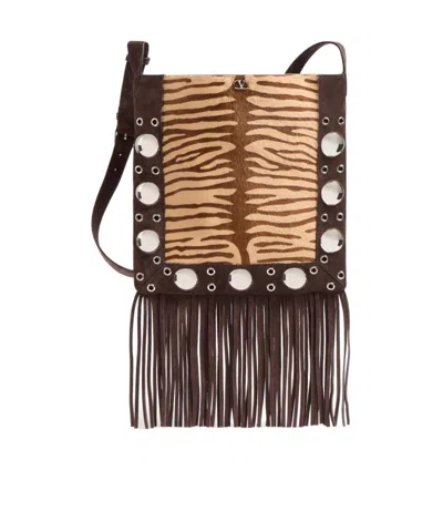 Valentino Garavani Logo Shoulder Bag In Multicolor