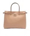 Valentino `antibes` Medium Tote Bag In Nude