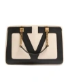 Valentino Butter White Viva Superstar Small Shopping Bag In Nude