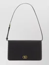 Valentino Vlogo Signature Shoulder Strap Wallet In Black