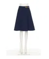 Valentino Logo Skirt In Black
