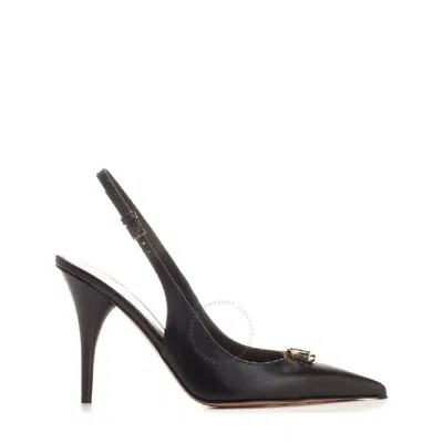 VALENTINO GARAVANI VALENTINO LOGO SLINGBACK HEEL PUMP