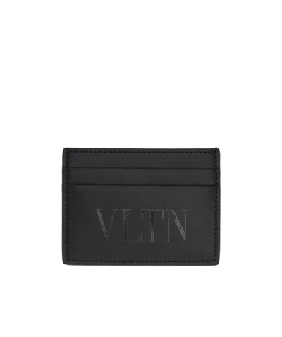 Valentino Garavani Logo Stamp Card Package In Black