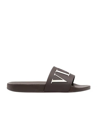 Valentino Garavani Logo-strap Pool Slides